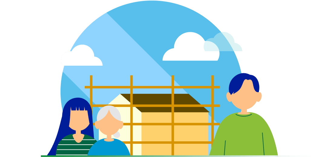 被災者の生活再建支援 イメージ